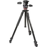  Bộ chân máy ảnh Manfrotto 290 Xtra Aluminium 3-Sections Tripod &  MH804 3-Way Head Black 
