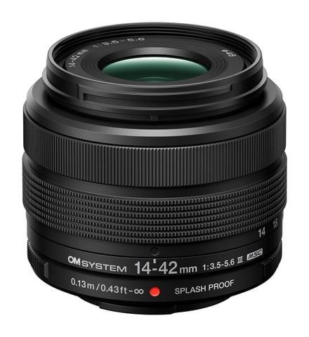 Ống kính OM SYSTEM M.Zuiko Digital 14-42mm F3.5-5.6 III ngàm Micro Four Thirds (Black)