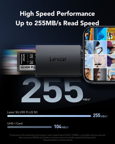  Thẻ nhớ Lexar Professional SILVER PLUS UHS-I SDXC Card V30 