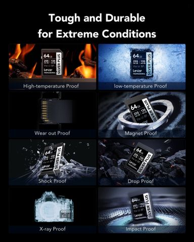  Thẻ nhớ Lexar Professional SILVER PLUS UHS-I SDXC Card V30 