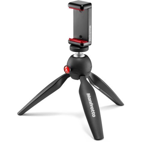  Chân máy Manfrotto PIXI Mini Tripod with Phone Clamp Black 