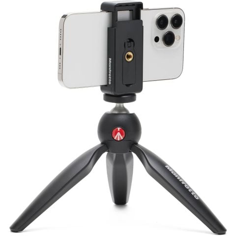  Chân máy Manfrotto PIXI Mini Tripod with Phone Clamp Black 