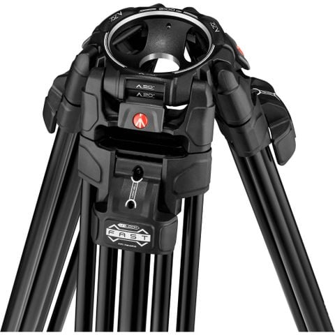  Bộ chân máy Manfrotto 608 Nitrotech Fluid Head with 645 FAST Twin Aluminum Tripod System and Bag 
