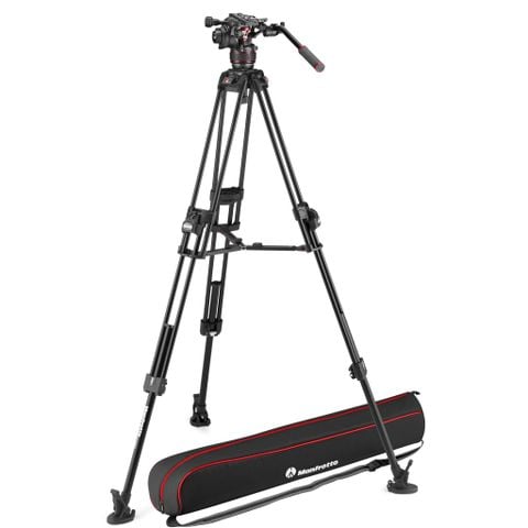  Bộ chân máy Manfrotto 608 Nitrotech Fluid Head with 645 FAST Twin Aluminum Tripod System and Bag 