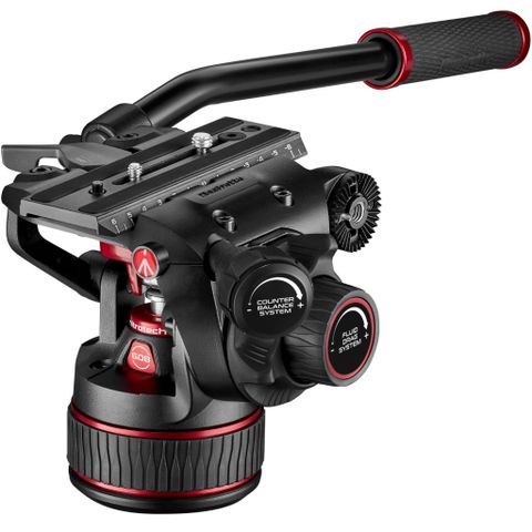  Bộ chân máy Manfrotto 608 Nitrotech Fluid Head with 645 FAST Twin Aluminum Tripod System and Bag 