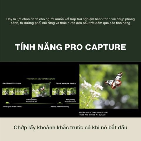 Bộ máy ảnh OM SYSTEM OM-5 Mark II kèm ống kính M.Zuiko Digital ED 14-150mm F4-5.6 II (Sand Beige)