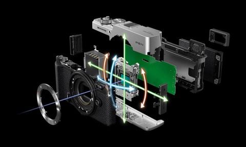 Bộ máy ảnh OM SYSTEM PEN Mirrorless Camera kèm ống kính M.Zuiko Digital 14-42mm F3.5-5.6 III (Silver)