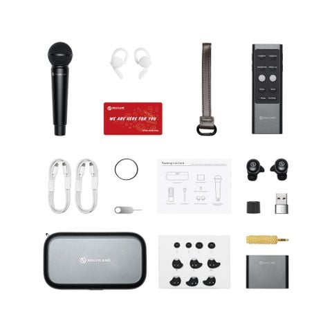 Hệ thống micro cầm tay không dây Hollyland MELO P1 Combo (Space Gray)
