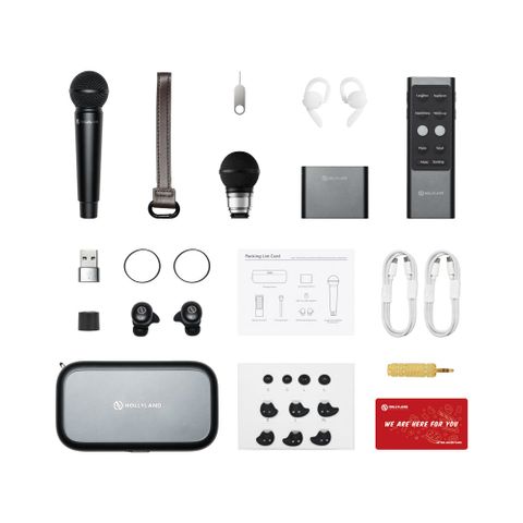  Hệ thống micro cầm tay không dây Hollyland MELO P1 Ultimate Combo (Space Gray) 