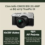 Bộ máy ảnh OM SYSTEM PEN Mirrorless Camera kèm ống kính M.Zuiko Digital 14-42mm F3.5-5.6 III (Silver)