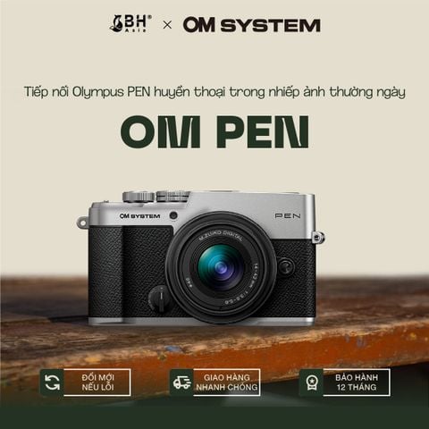 Máy ảnh OM SYSTEM PEN Mirrorless Camera (Black)