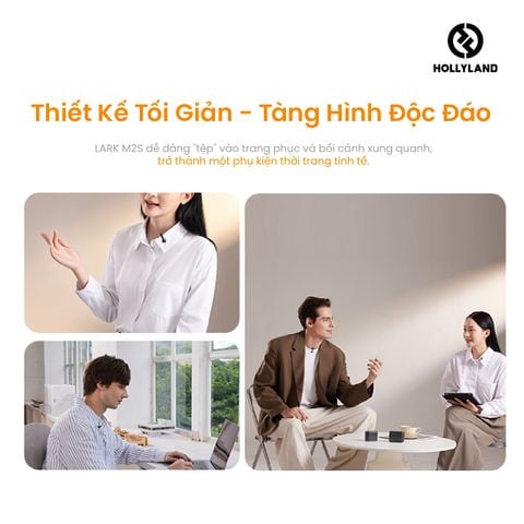Bộ Micro không dây Hollyland Lark M2S Ultimate Combo (Camera RX, USB-C RX, Lightning RX) màu Space Gray