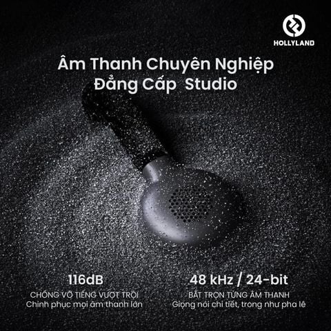 Bộ Micro không dây Hollyland Lark M2S Ultimate Combo (Camera RX, USB-C RX, Lightning RX) màu Space Gray