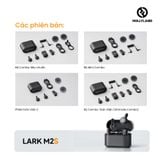 Bộ Micro không dây Hollyland Lark M2S Ultimate Combo (Camera RX, USB-C RX, Lightning RX) màu Space Gray