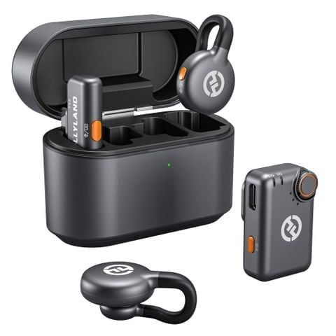  Bộ Micro không dây Hollyland LARK M2S Mini Combo (Camera RX và USB-C RX) màu Space Gray 