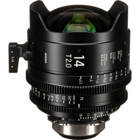  Ống kính Cine Sigma 14mm T2 FF High Speed Prime với /i Technology ngàm PL (Feet) 