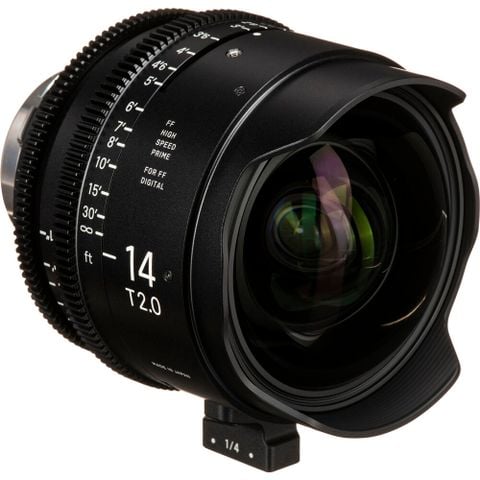  Ống kính Cine Sigma 14mm T2 FF High Speed Prime với /i Technology ngàm PL (Feet) 