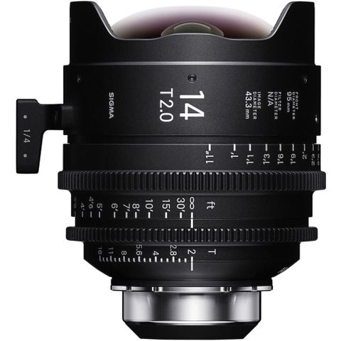  Ống kính Cine Sigma 14mm T2 FF High Speed Prime với /i Technology ngàm PL (Feet) 
