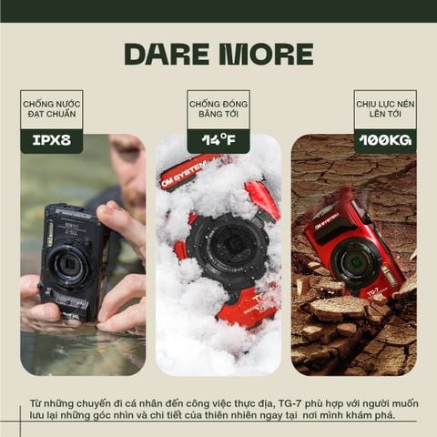 Máy ảnh OM SYSTEM Tough TG-7 (Red)