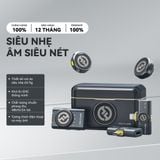 Bộ Micro không dây Hollyland Lark M2 Combo Duo (Camera RX, USB-C RX, Lightning RX) màu Shine Charcoal