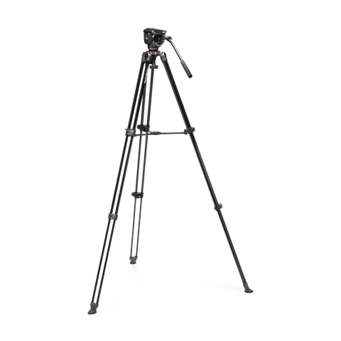  Bộ chân máy quay Manfrotto 500X Fluid Head with Aluminum Tripod Kit 
