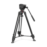  Bộ chân máy quay Manfrotto 500X Fluid Head with Aluminum Tripod Kit 