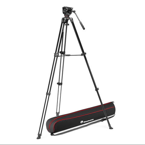  Bộ chân máy quay Manfrotto 500X Fluid Head with Aluminum Tripod Kit 