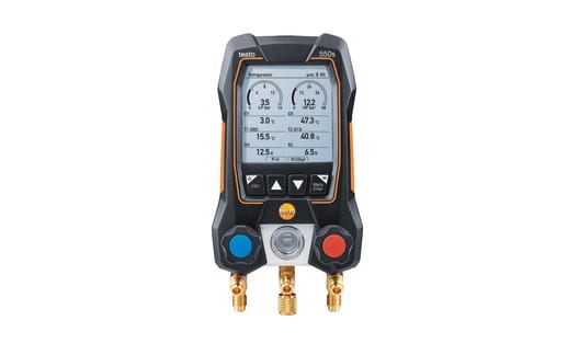  testo 550s Máy đo áp suất gas điện lạnh kỹ thuật số khối van 2 chiều & bluetooth 