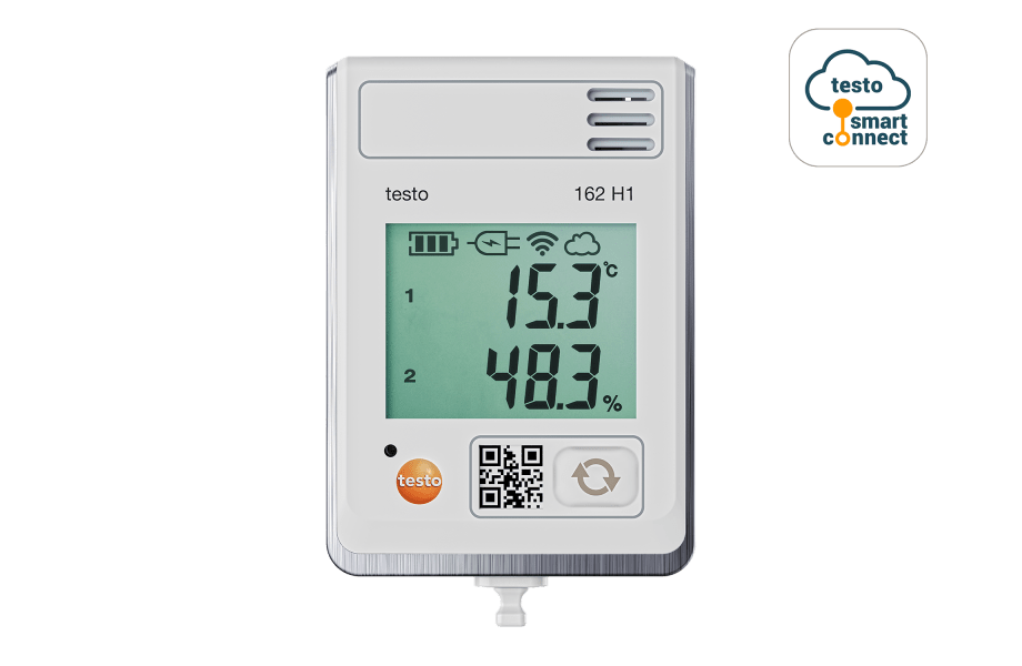  testo 162 H1 - Máy đo ghi nhiệt độ, độ ẩm online 