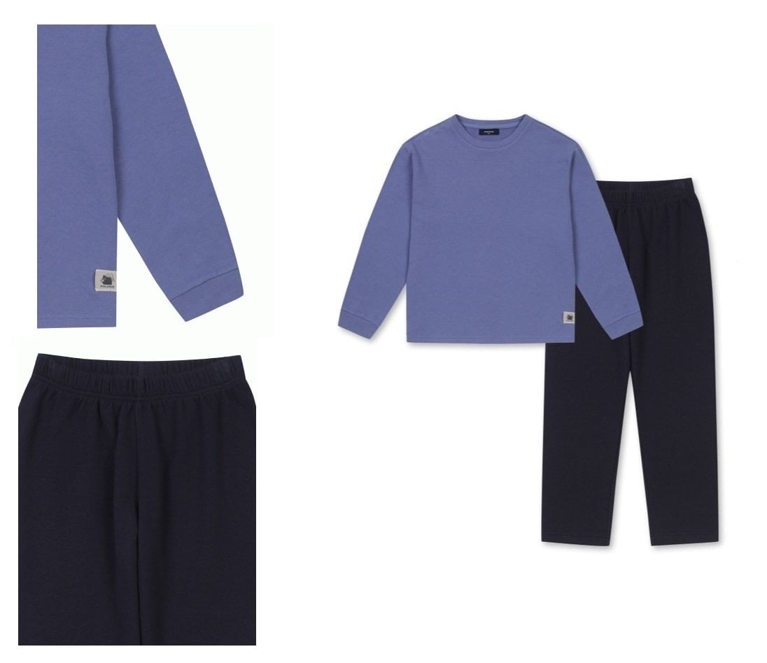 Bộ nỉ da cá Polham phối quần áo phối màu BTBG 110 -160