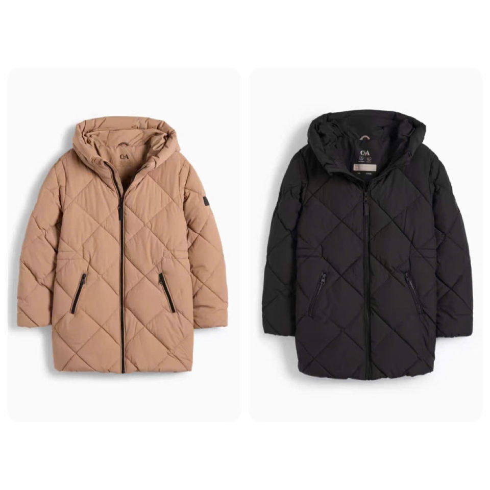 AK06 - Áo khoác phao chần trám CA siêu nhẹ dáng dài cho bé size 8-14y