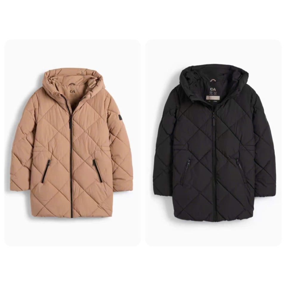 AK06 - Áo khoác phao chần trám CA siêu nhẹ dáng dài cho bé size 8-14y