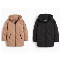 Áo khoác phao chần trám C A dư xịn siêu nhẹ dáng dài cho bé size 8-14y