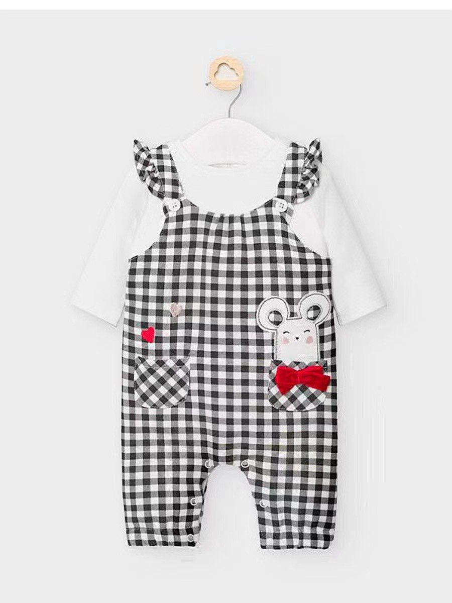 Set áo liền quần yếm Mayoral nhiều hình BG size 1m - 18m