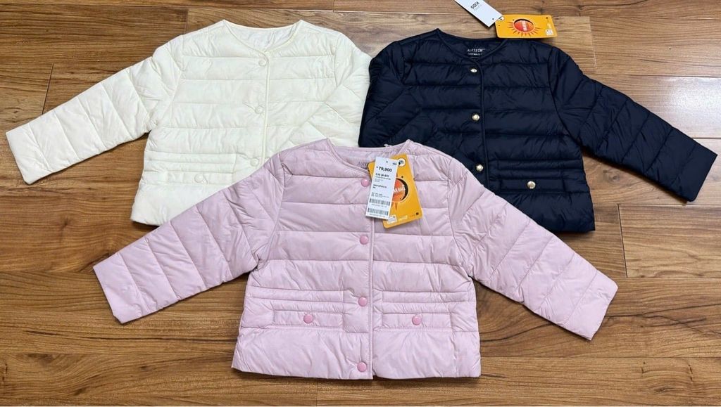 AK70 - Áo khoác chần bông siêu nhẹ Top10 nhiều mẫu cho bé size 110-160