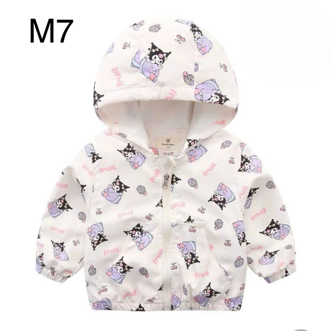 2024 - Áo gió lót cotton Ravedye Bear nhiều hình Bé Gái size 100 - 140