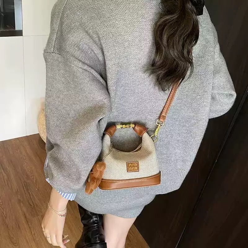 Túi xách tay mini hình bán nguyệt Arir nhiều màu