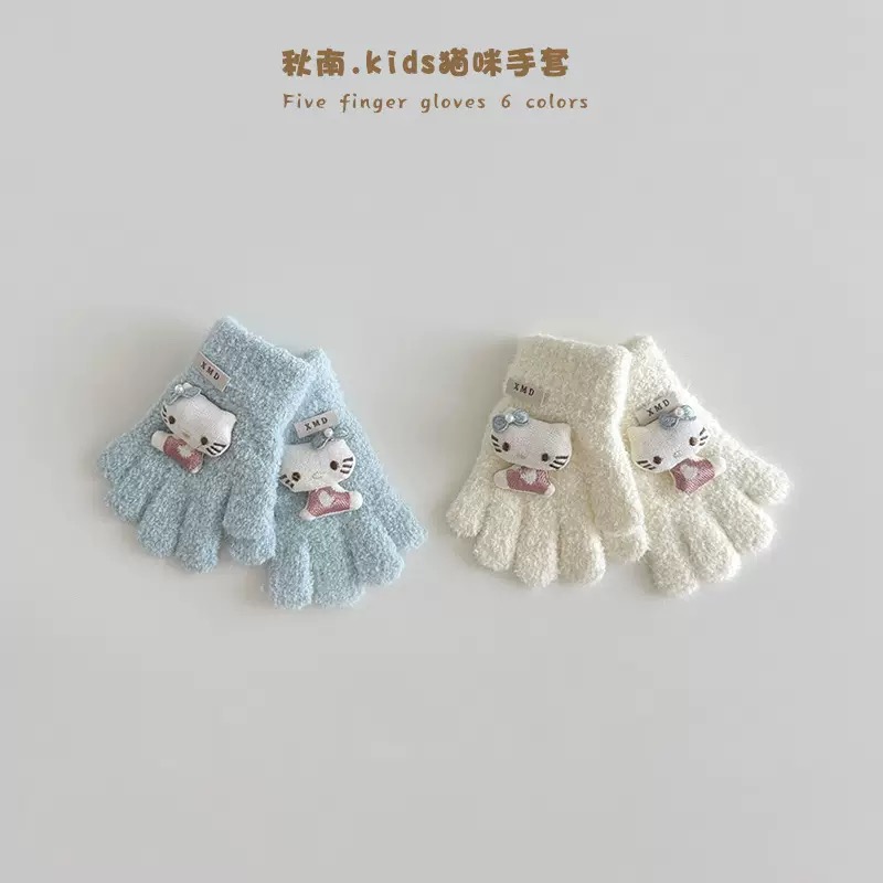 Găng tay họa tiết Hello Kitty nhiều màu cho bé
