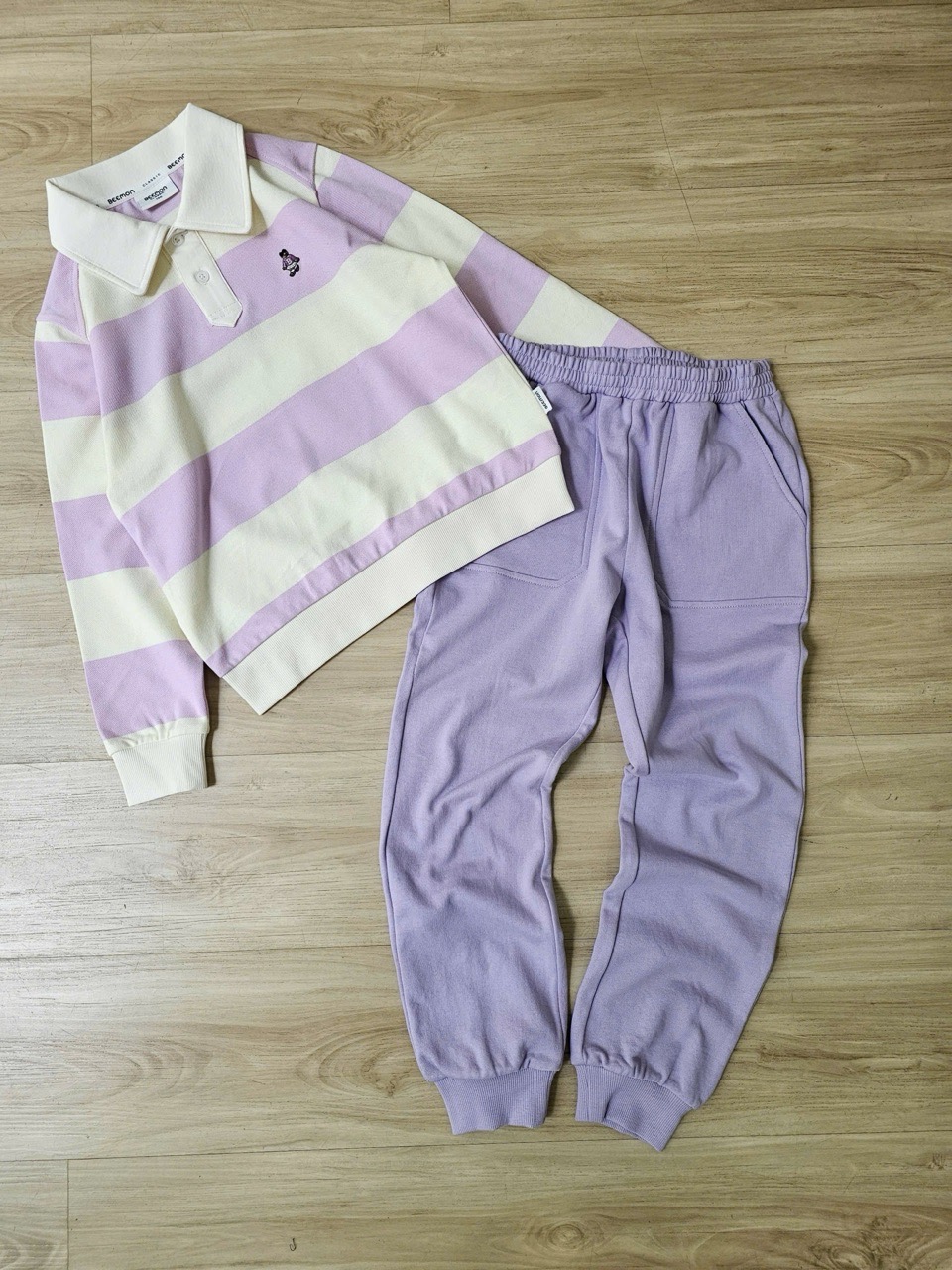 BM2511ST05 - Bộ nỉ da cá Beemon cổ đức 2 màu cho bé size 120-160