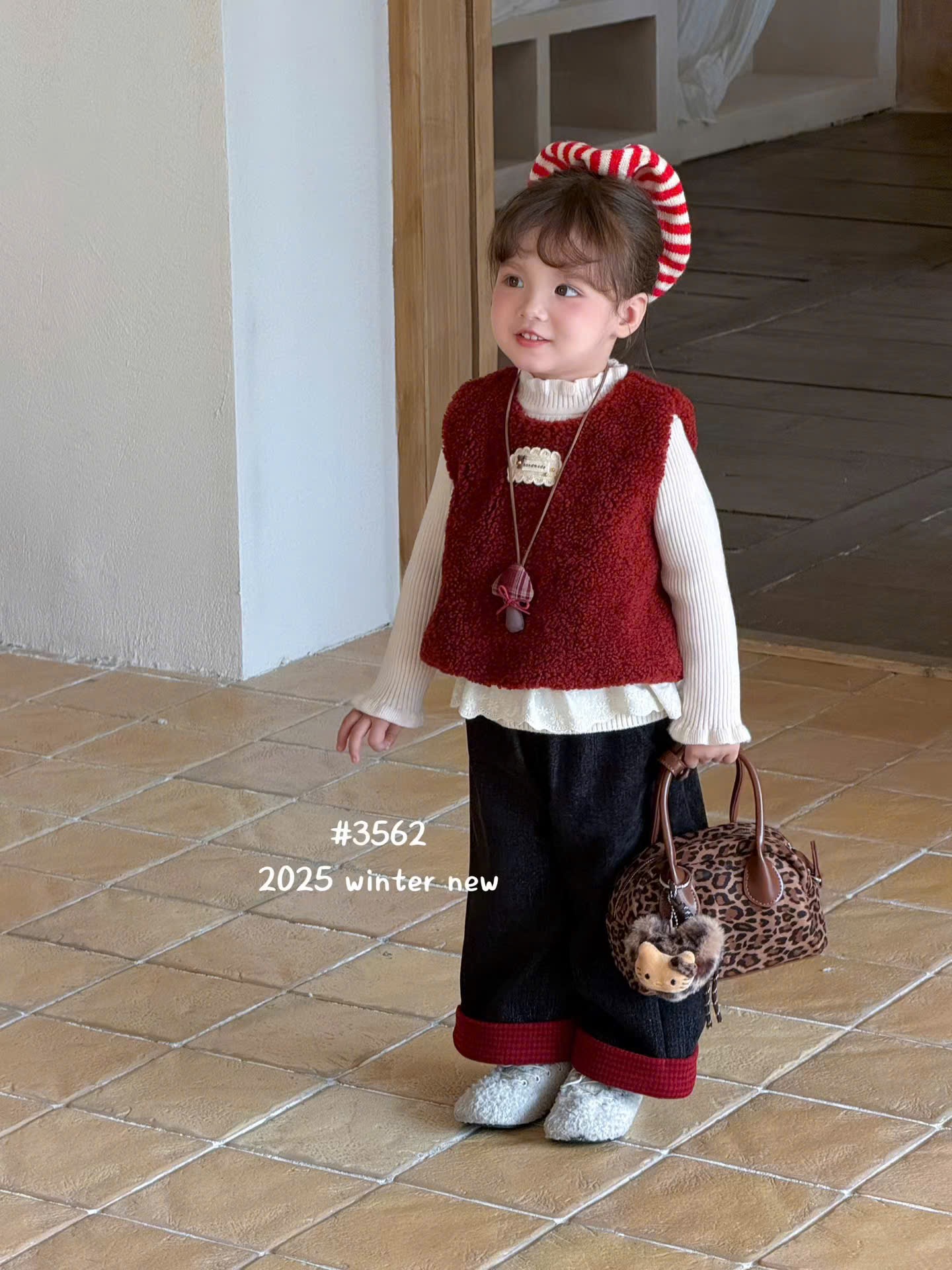 S3562 - Set 4ct gile lông cho bé size 90-160