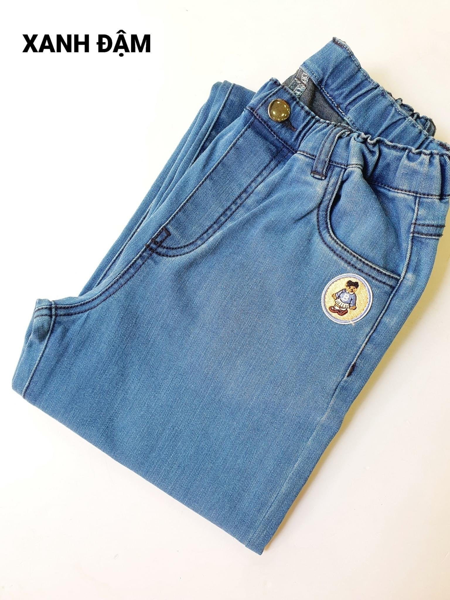 Quần jean mềm Bee Mon ống xuông 5 màu BG size 120 - 160