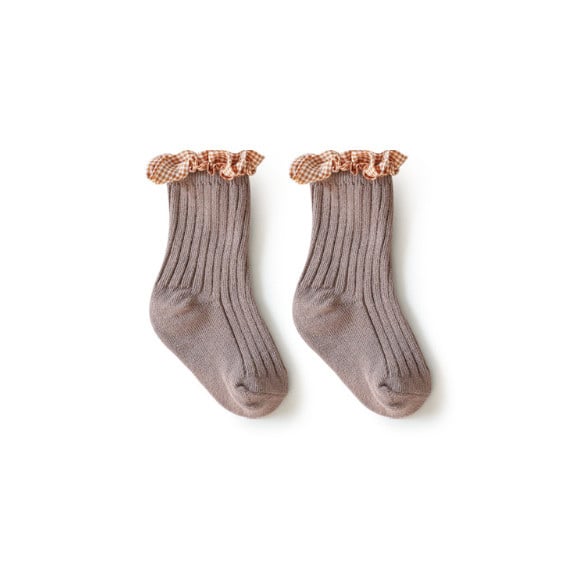 Tất cao tới bắp chân Nemo baby 6 màu cổ bèo kẻ