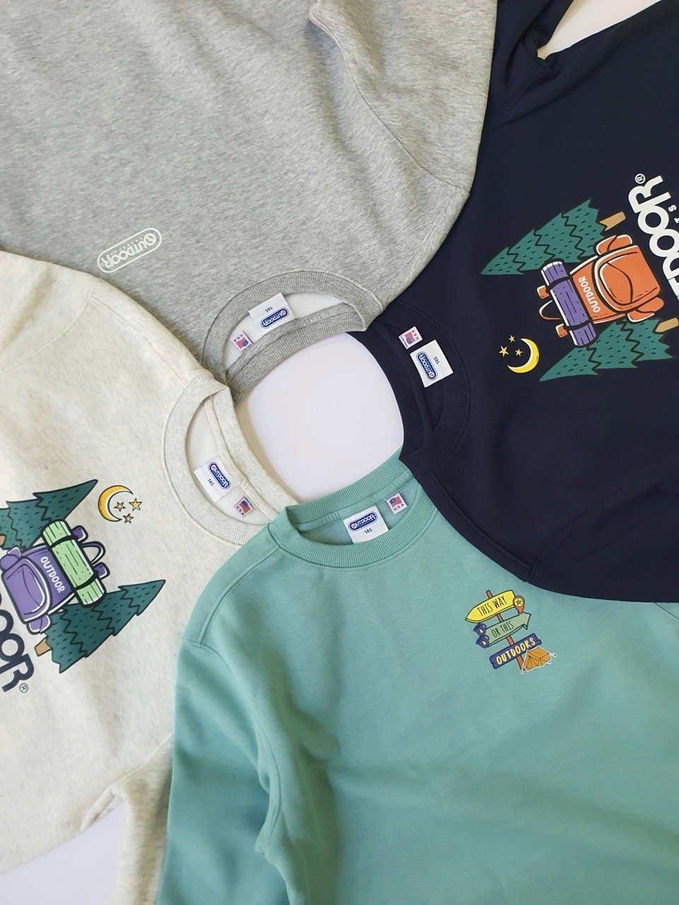 ABT29 - Áo nỉ bông OD nhiều hình cho Bé size 130 - 165