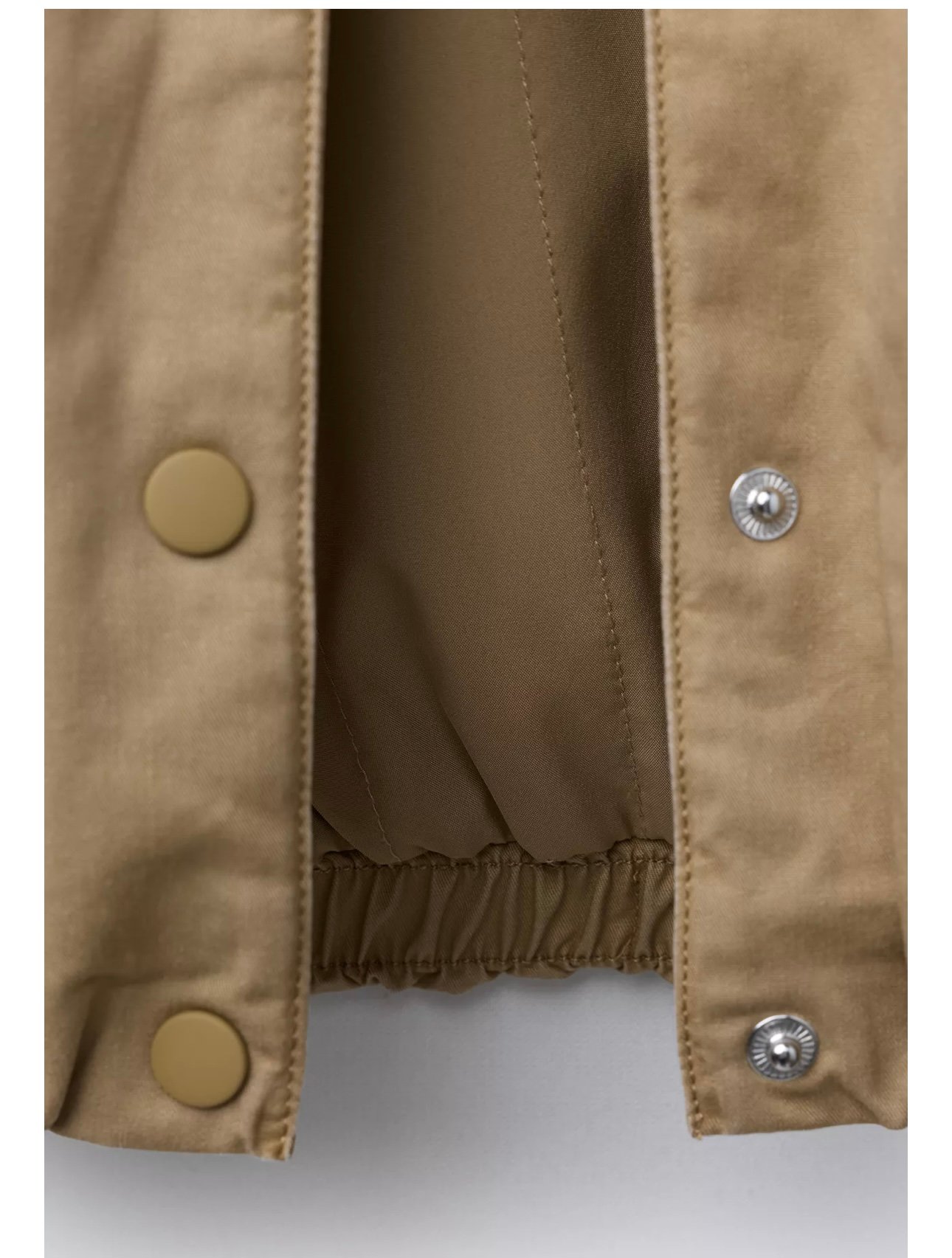 Áo khoác kaki chần bông ZR màu nâu Butter cho bé size 1-6y