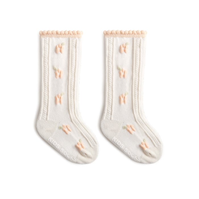 Tất cao tới bắp chân Nemo baby màu kem 5 màu hoa cổ bèo