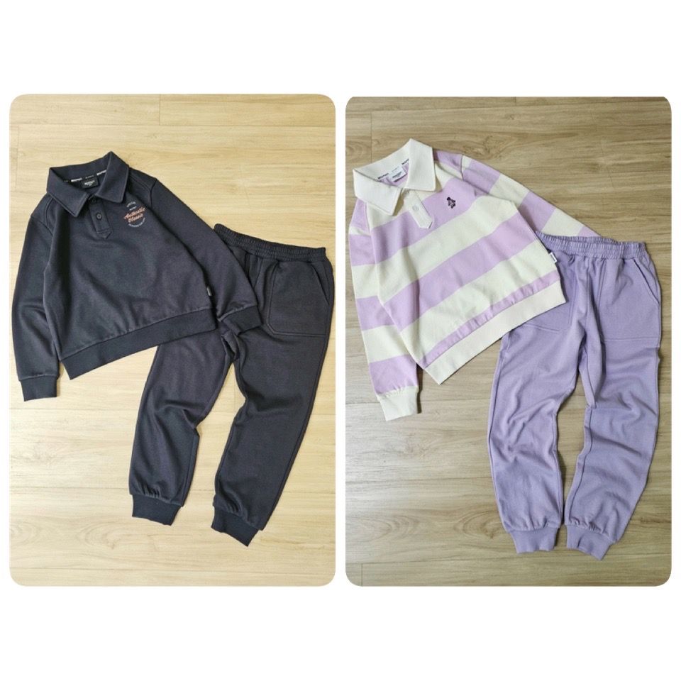 BM2511ST05 - Bộ nỉ da cá Beemon cổ đức 2 màu cho bé size 120-160