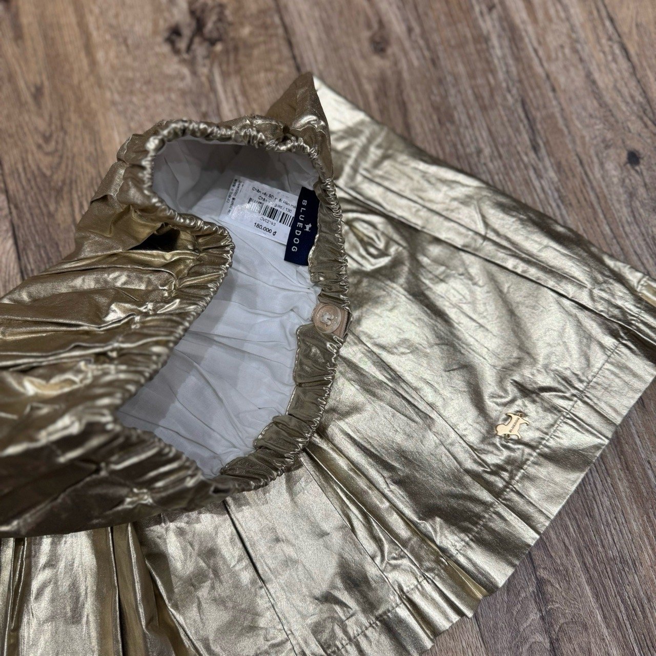 CVAY06 - Chân váy BD màu vàng đồng cho bé gái size 130-155