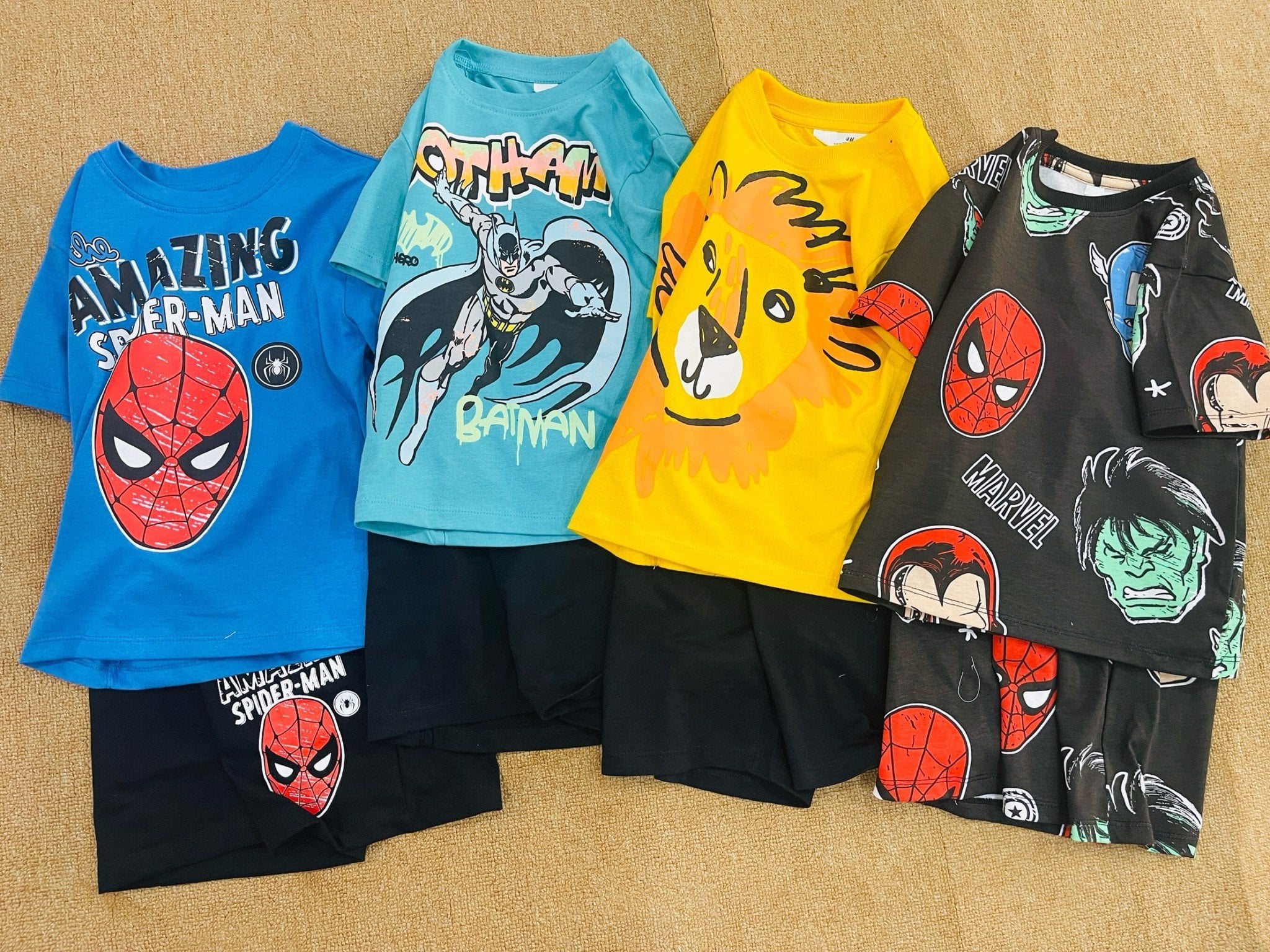 Bộ cotton HM nhiều hình BT dòng nhí size 2-10y