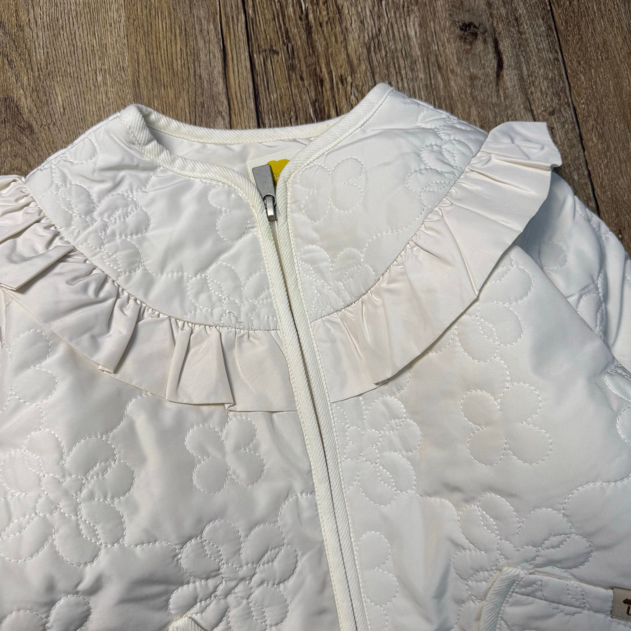 AK62 - Áo khoác chần bông MM lót nỉ mịn màu trắng cho bé size 80-120