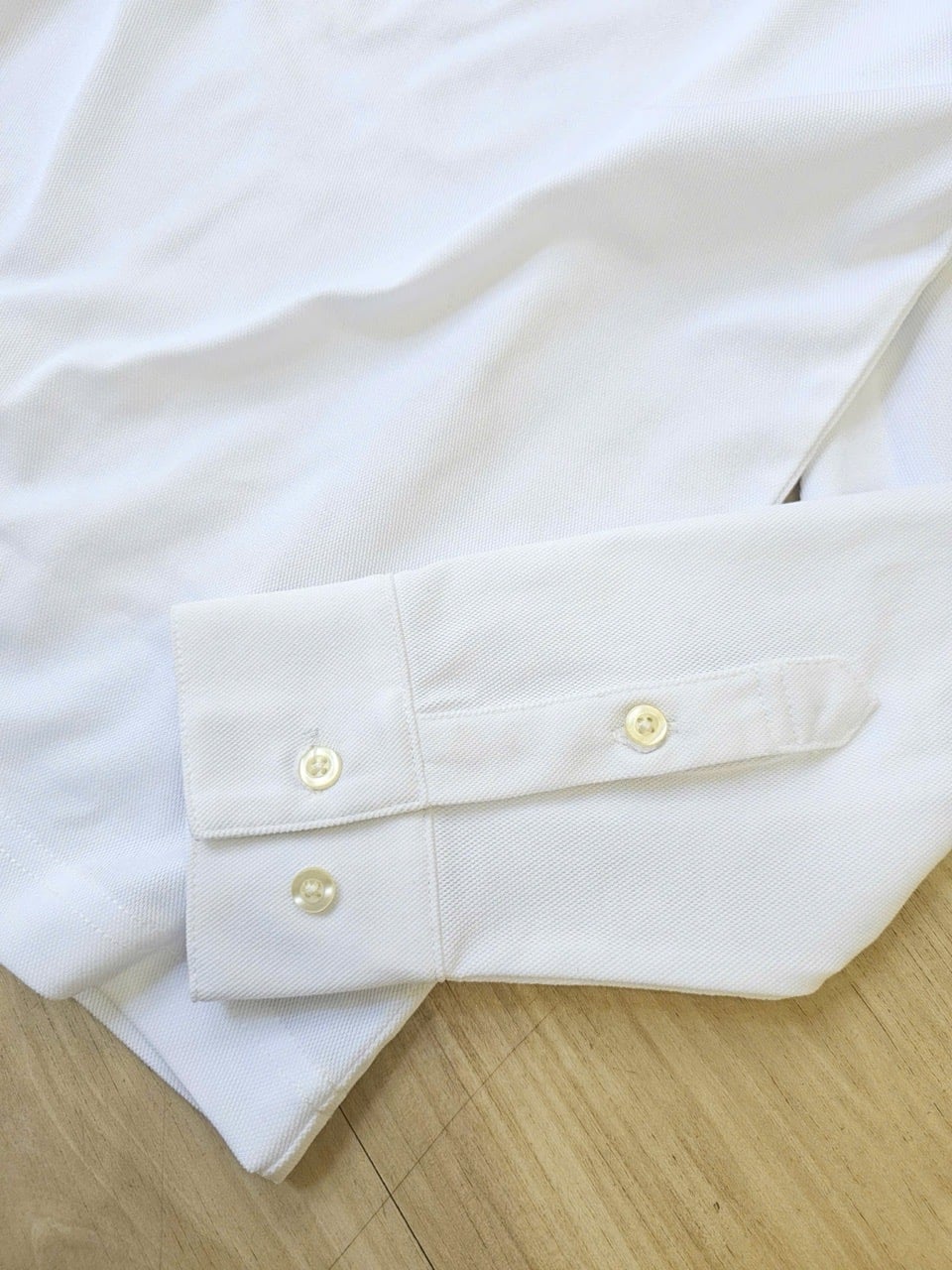 BM2508TS03 - Áo polo Beemon trắng cổ đức dài tay cho bé size 120-160